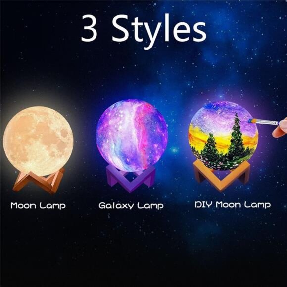 Moon Lamp Upgrade 128 Colors, Gifts for Girls Boys Kids Toddlers Teens - Picture 3 of 14